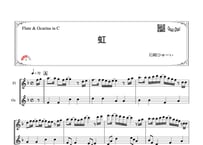 「虹」フルート＆オカリナ二重奏［MM3］