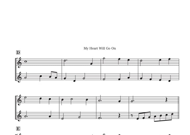 やさしめ^^「My Heart Will Go On」ソプラノリコーダー二重奏