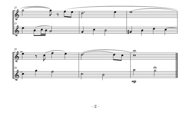 ガブリエルのオーボエ」ソプラノリコーダー&アルトリコーダー二重奏