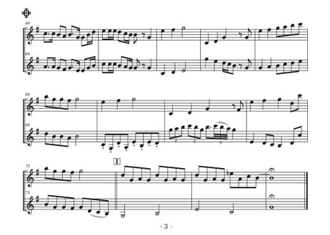 「点描の唄」バイオリン二重奏[MM3⁺］