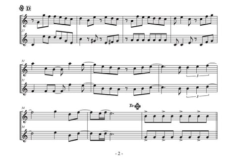 「世界中の誰よりきっと」トランペット二重奏[MM2.8]