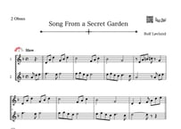 ♫楽譜「Song From a Secret Garden」オーボエ二重奏［MM3］