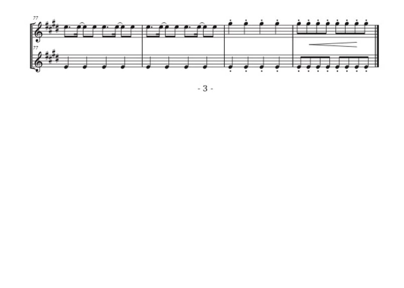 ジャンボリミッキー」バイオリン二重奏［MM3］ | DuoDuo【二重奏楽譜