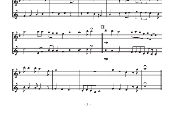 輝く未来～塔の上のラプンツェル～」フルート＆ホルン二重奏［MM3