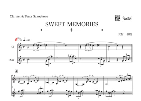 2冊セット　Sweet Melodies ピアノ楽譜 1 & 2 CATEGORY スイートメモリーズ | DuoDuo【二重奏楽譜専門店】