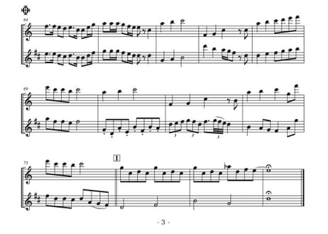 「点描の唄」フルート＆クラリネット二重奏[MM3⁺］