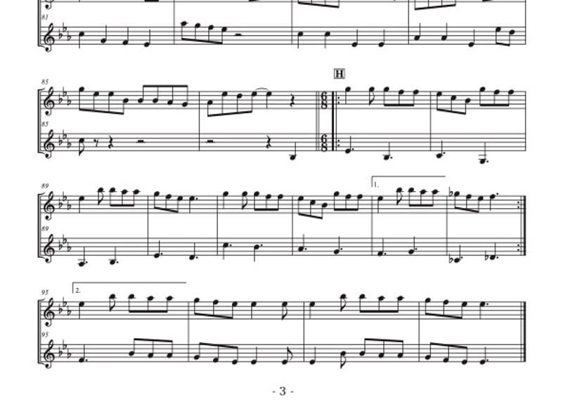 ケセラセラ」ヴァイオリン二重奏[MM4] | DuoDuo【二重奏楽譜専門店】