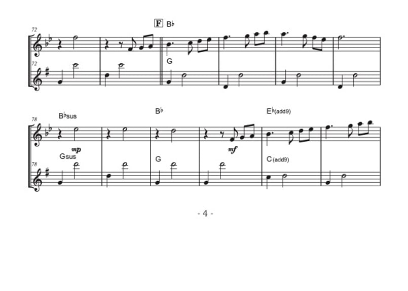 ニュー・シネマ・パラダイス」フルート＆アルトサックス二重奏［MM3