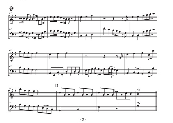 点描の唄」オーボエ＆ファゴット二重奏[MM3⁺］ | DuoDuo【二重奏楽譜