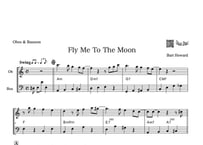 ♫楽譜「Fly Me To The Moon」オーボエ＆ファゴット二重奏［Jazzシリーズ］