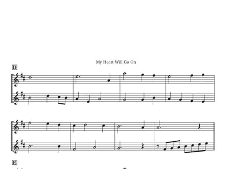 やさしめ^^「My Heart Will Go On」ソプラノリコーダー二重奏［MM3］