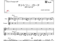 「カントリー・ロード」（耳をすませば）フルート＆トランペット二重奏［MM3］