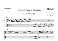 「PART OF YOUR WORLD（リトル・マーメイド）」アルトサックス二重奏[MM3.5]