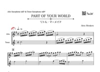 「PART OF YOUR WORLD（リトル・マーメイド）」アルトサックス＆テナーサックス二重奏[MM3.5]