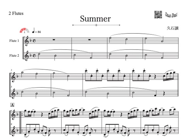 楽譜　ロンベルク: フルート五重奏曲 Op. 41 No. 2 楽譜 ロンベルク: フルート五重奏曲 Op. 41 No. 2 - メルカリ
