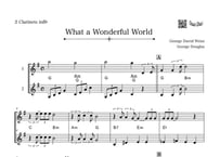 「What A Wonderful World（この素晴らしき世界）」クラリネット二重奏［Jazzシリーズ］
