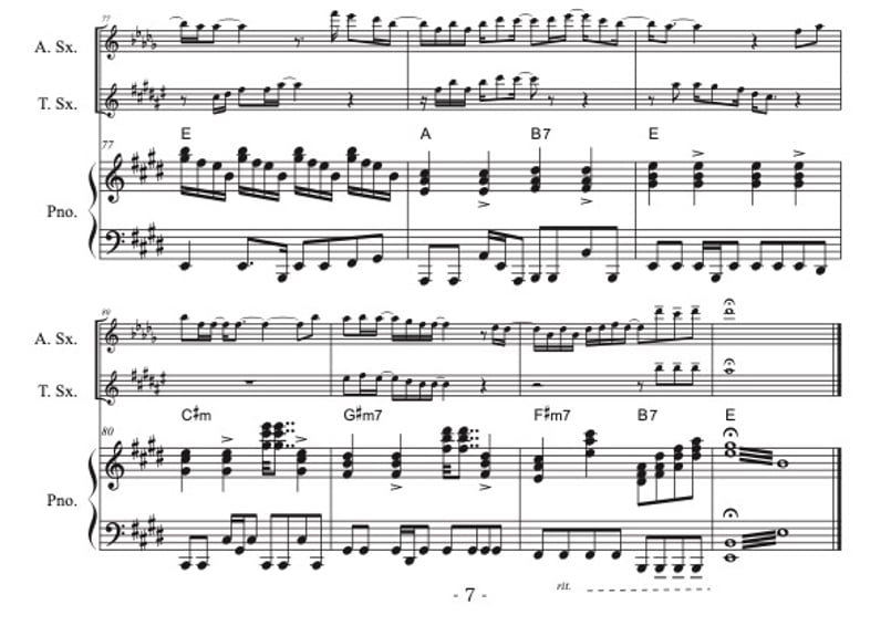 We Are The World』【中上級ピアノ伴奏譜付き!!中級アルトサックス