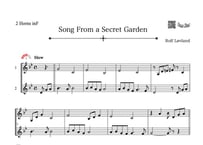 ♫楽譜「Song From a Secret Garden」ホルン二重奏［MM3.3］