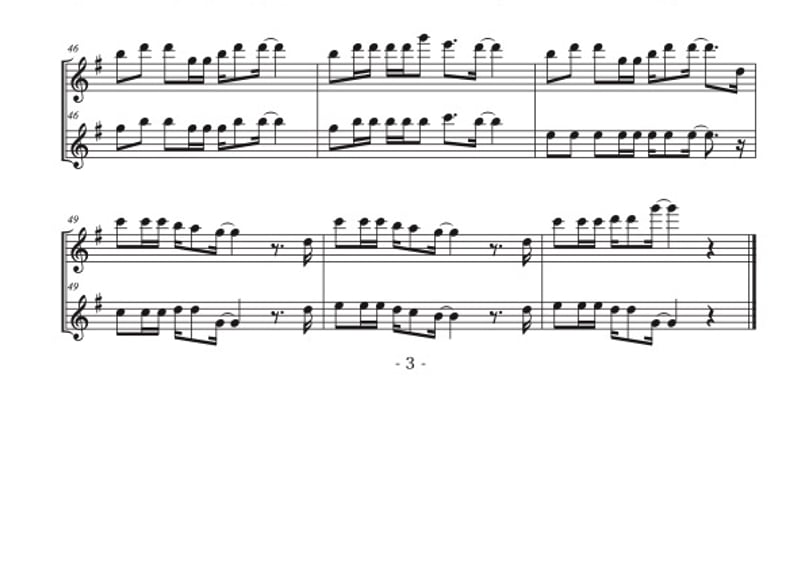 アロハ・エ・コモ・マイ」フルート二重奏[MM3］ | DuoDuo【二重奏楽譜