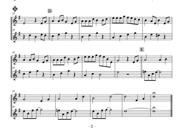 風のとおり道」ソプラノリコーダー&アルトリコーダー二重奏［MM2.5