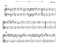 ♫楽譜 やさしめ^^「好きすぎて滅！」ソプラノリコーダー二重奏［MM3］
