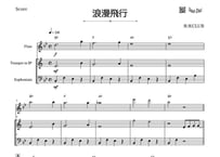 やさしめ^^【三重奏】「浪漫飛行」フルート＆トランペット＆ユーフォニアム三重奏