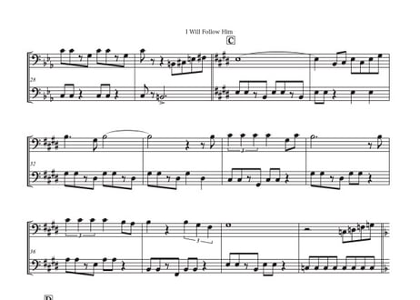 「I Will Follow Him」ユーフォニアム二重奏［MM3.5］