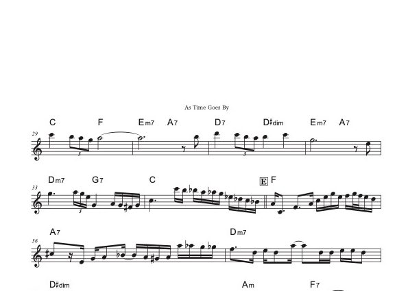 ♯38『As Time Goes By』メロディ譜3種（オマケ付き） | DuoDuo【二重奏