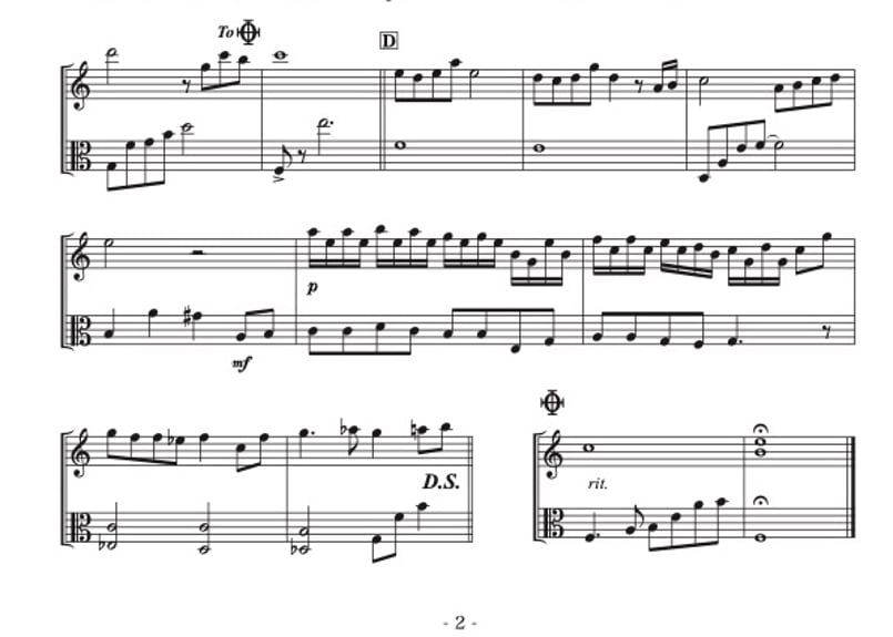 あの夏へ」バイオリン＆ビオラ二重奏［MM3］ | DuoDuo【二重奏楽譜専門店】