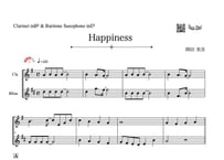 やさしめ^^「Happiness」クラリネット＆バリトンサックス二重奏［MM3］