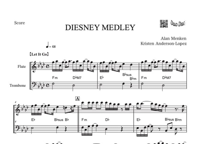 DISNEY FANTASY ディズニーメドレー　吹奏楽楽譜 ディズニー・メドレー Disney Fantasy arr. 岩井直溥 吹奏楽