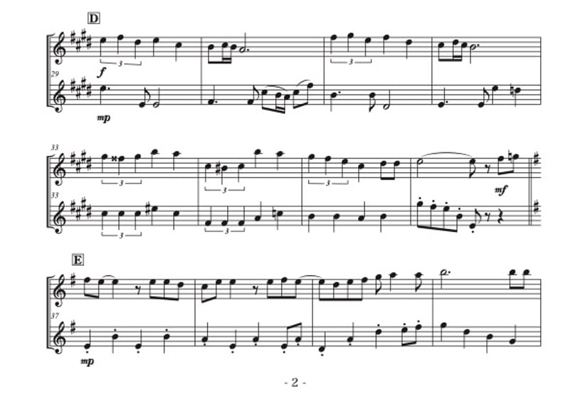 異邦人」フルート二重奏［MM3］【リニューアル】 | DuoDuo【二重奏楽譜