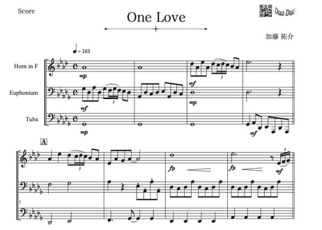 CATEGORY One Love | DuoDuo【二重奏楽譜専門店】