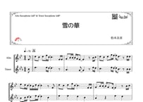 「雪の華」アルトサックス＆テナーサックス二重奏［MM3⁺］