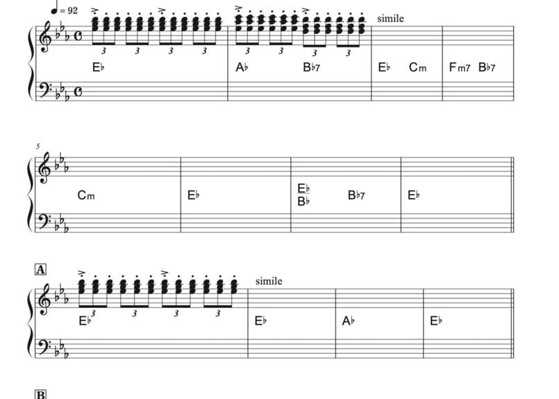 7ピースバンド楽譜『ブルースメドレー』（港町〜柳ヶ瀬〜宗右衛門