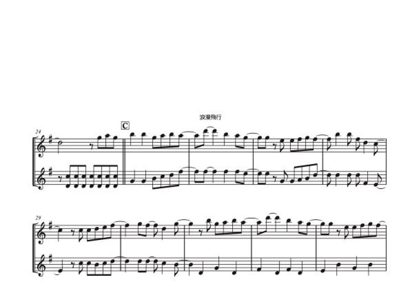 浪漫飛行」ヴァイオリン二重奏［MM3⁺］ | DuoDuo【二重奏楽譜専門店】