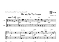 ♫楽譜「Fly Me To The Moon」アルトサックス＆テナーサックス二重奏［Jazzシリーズ］