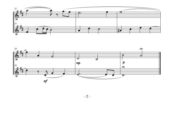 ガブリエルのオーボエ」オーボエ二重奏［MM2］ | DuoDuo【二重奏楽譜