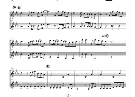 「栄光の架橋」トランペット二重奏[MM3]