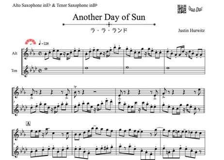 CATEGORY Another Day of Sun | DuoDuo【二重奏楽譜専門店】