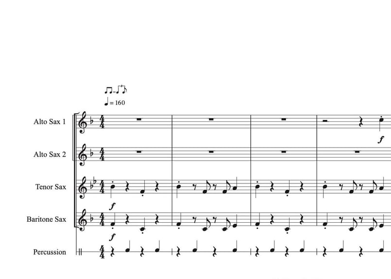 明日があるさ』サックス四重奏 | DuoDuo【二重奏楽譜専門店】