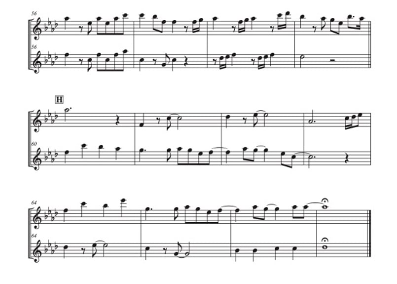 アイノカタチ」アルトサックス二重奏[MM3⁺］ | DuoDuo【二重奏楽譜専門店】