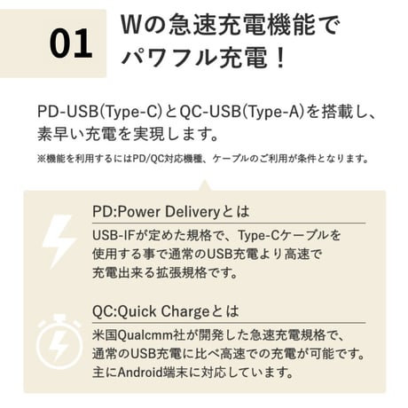 【節電スイッチ付き】【急速充電PD30W対応】 全3色 AC3個⼝  PD30W USB- C/A  1m/2m