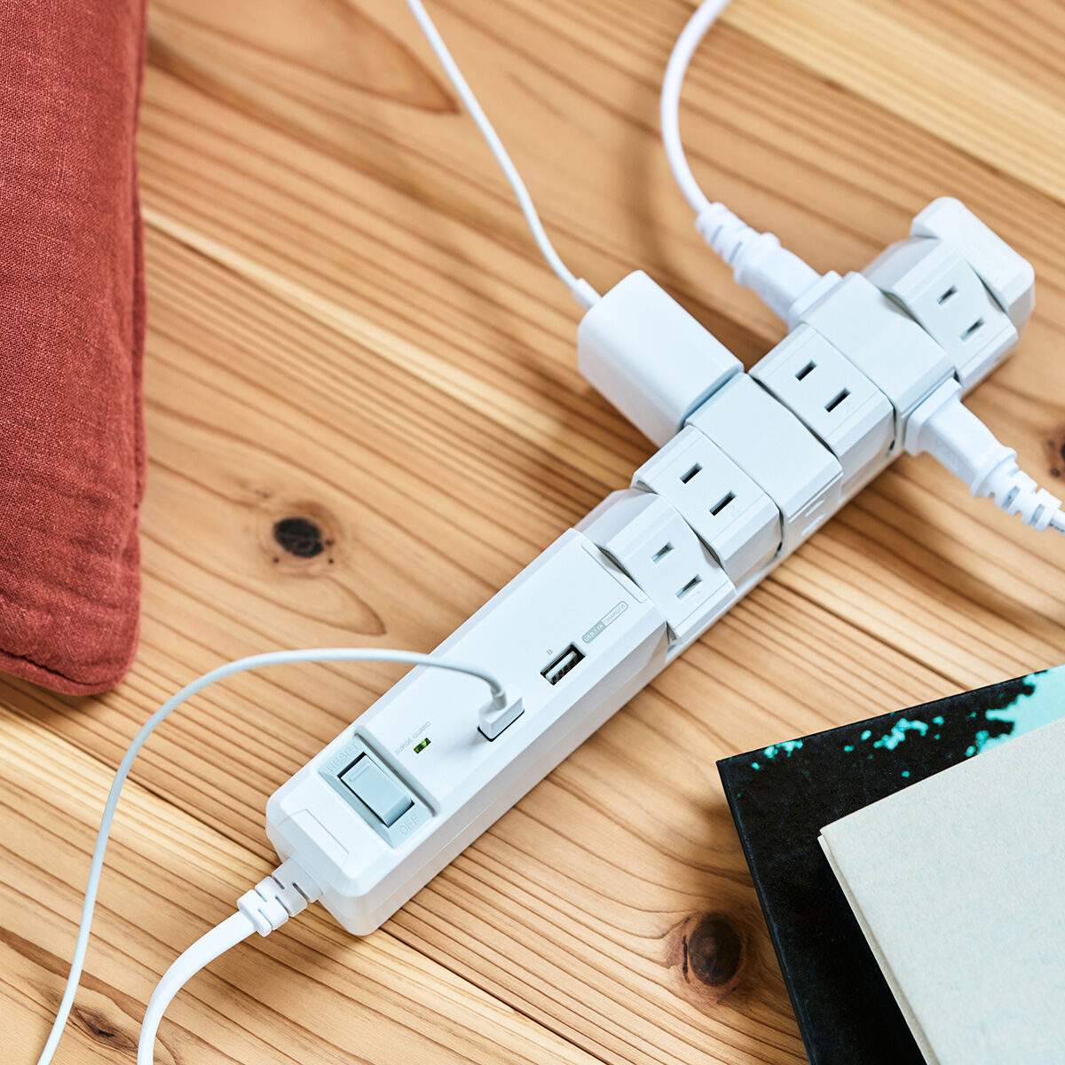 【両挿し対応】TAPKING USB AC12個⼝3.4A USB2ポート 1.8m | Fa...