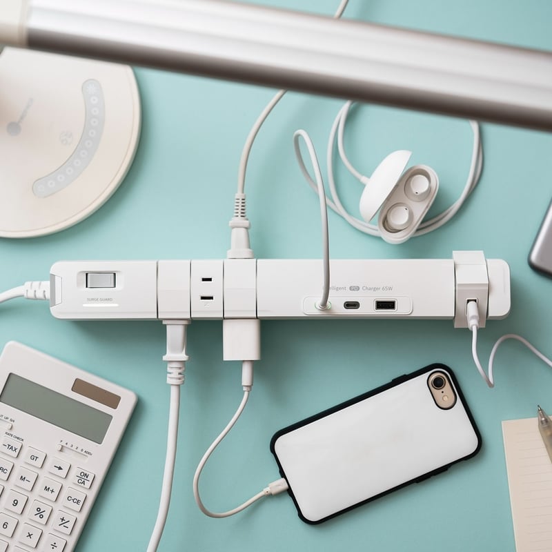 PC充電可能】【PD65W】TAPKING T5 USB TYPE-C/TYPE-A 4ポー