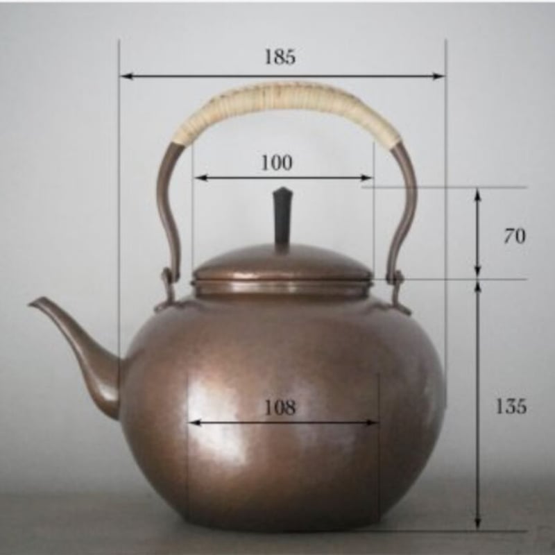 鎚起銅器　金属工芸　薬缶 鎚起銅器 水の音オリジナル薬缶 | 水の音