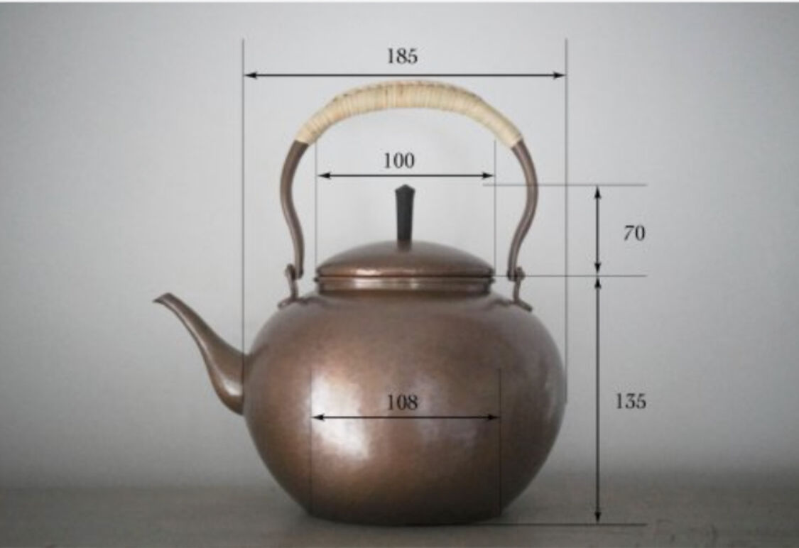 銅製鎚起薬缶 2L original