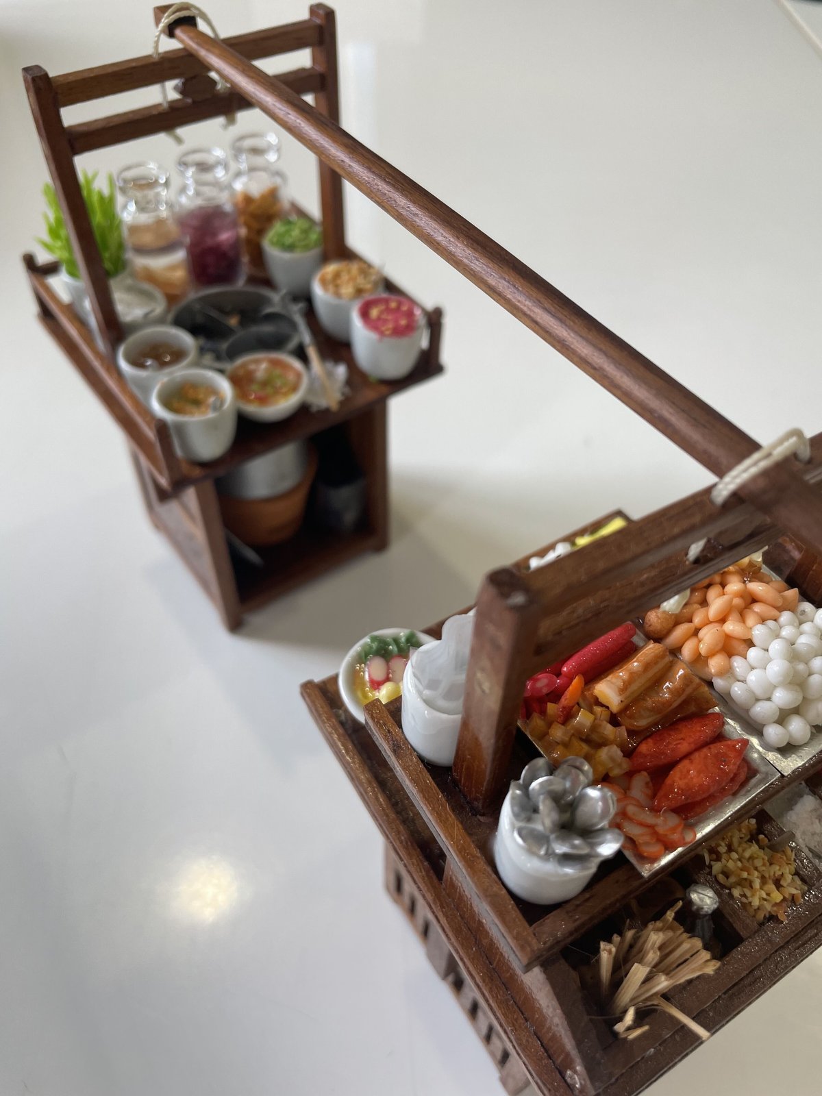 タイ ミニチュアアート クイッティアオ屋台 「OTOP（オートップ