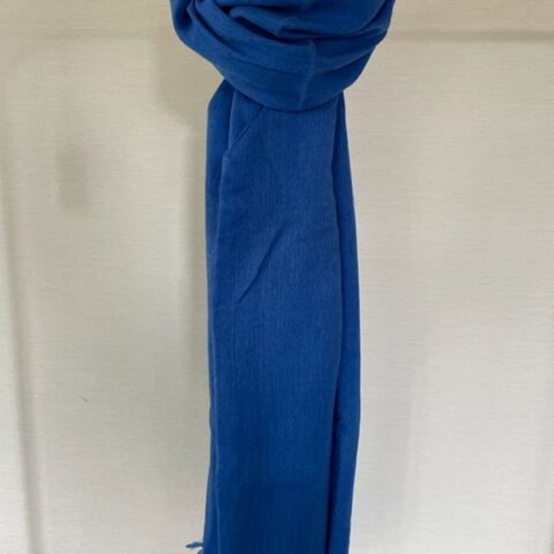 残りわずか　special パシュミナ カシミア　ストール ⑤ パシュミナストール Blue 秋冬用 | Arissara Kram et Mudmee