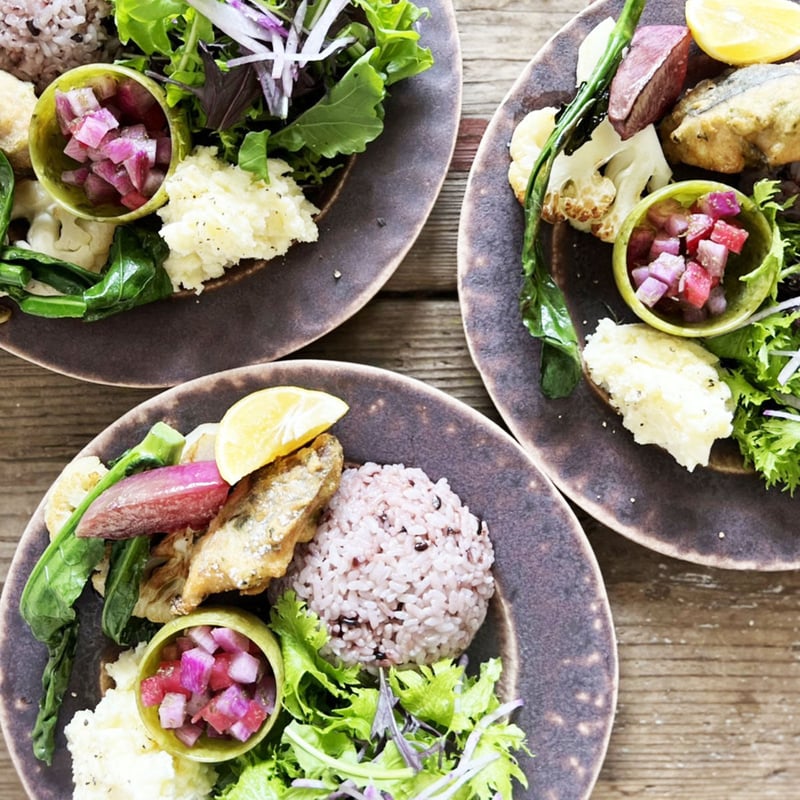 紫灰釉 リム皿 大 | ten to ten